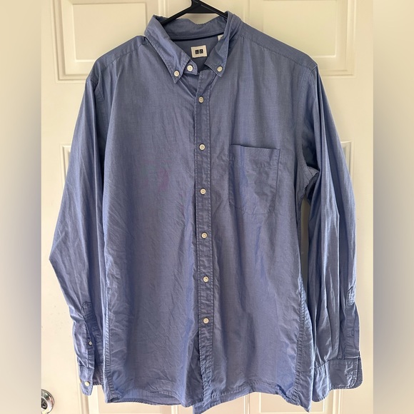 Uniqlo Other - Uni Q Lo Blue button shirt, medium